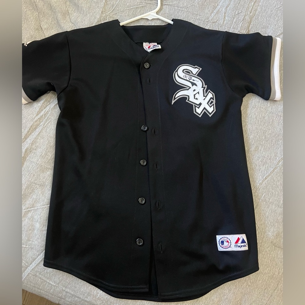 Majestic Chicago White Sox Kids large signed Baseball Jersey